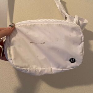 White Lululemon Belt Bag